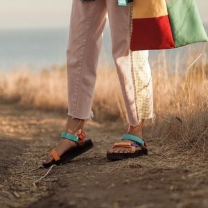 Teva Midform Rainbow Colorblock Sandals